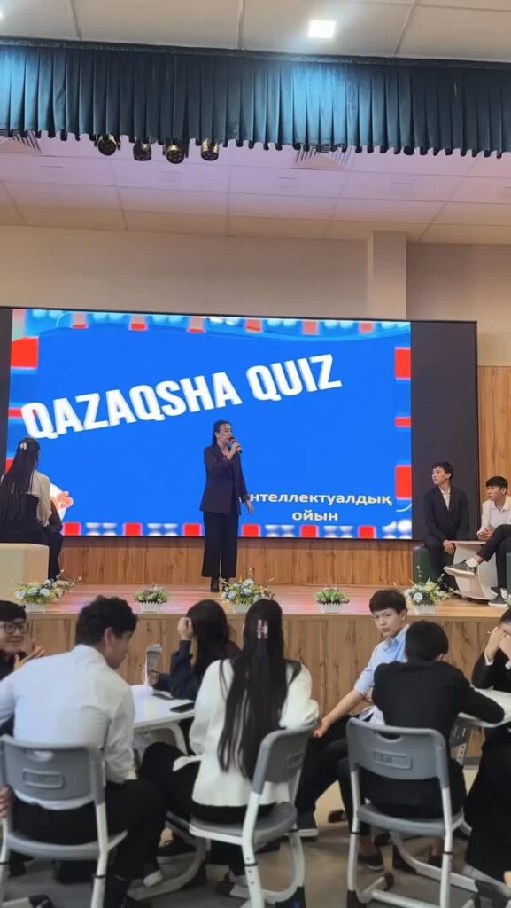 🎉 11-сыныптар арасында “Qazaqsha Quiz” интеллектуалды ойыны өтті. 💡 Қатысушылар…